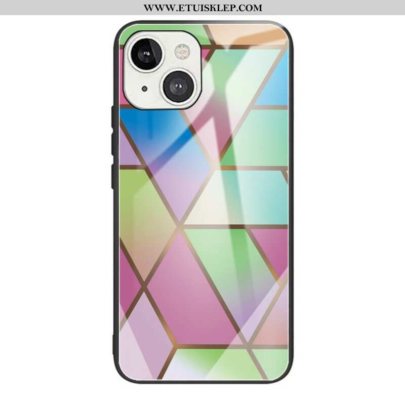 Futerały do iPhone 13 Mini Geometria Marmurowe Szkło Hartowane